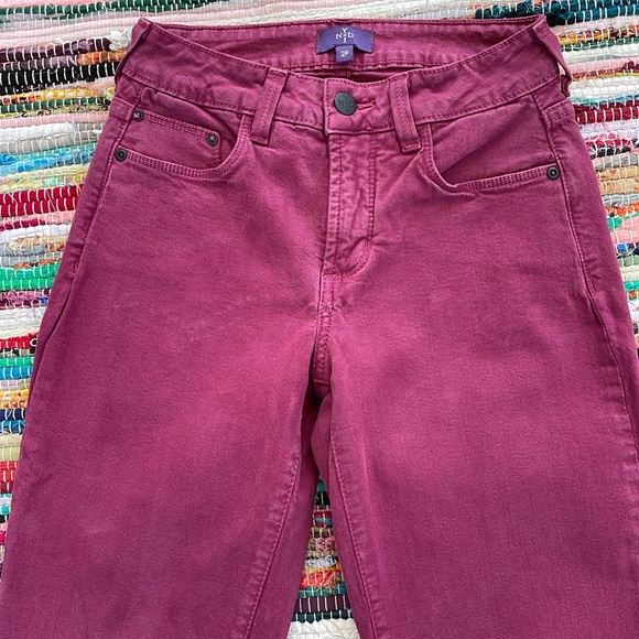 NYDJ Wine Straight Leg Jeans-#1874 - Picture 2 of 12